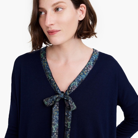 J.Crew x Abigail Borg Sweater (Navy) - Picture 3 of 3